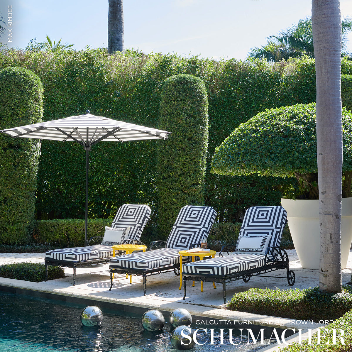 ROXBURY-INDOOR-OUTDOOR-BLACK-SCHUMACHER-180921 - Schumacher Fabric