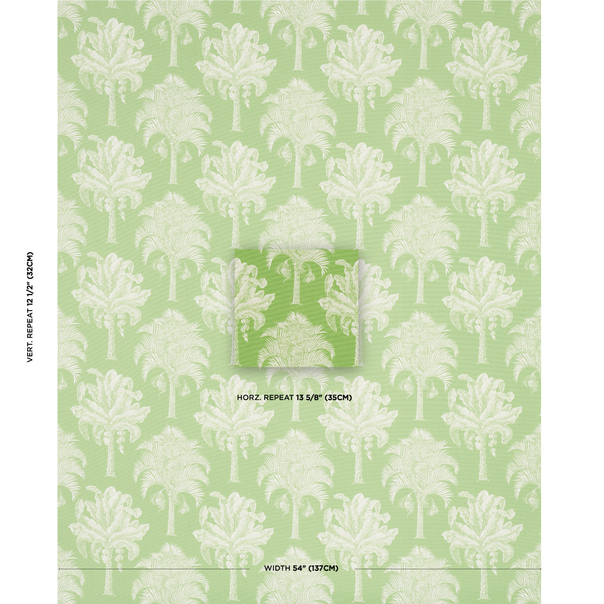 GRAND-PALMS-INDOOR-OUTDOOR-GREEN-SCHUMACHER-180960 - Schumacher Fabric