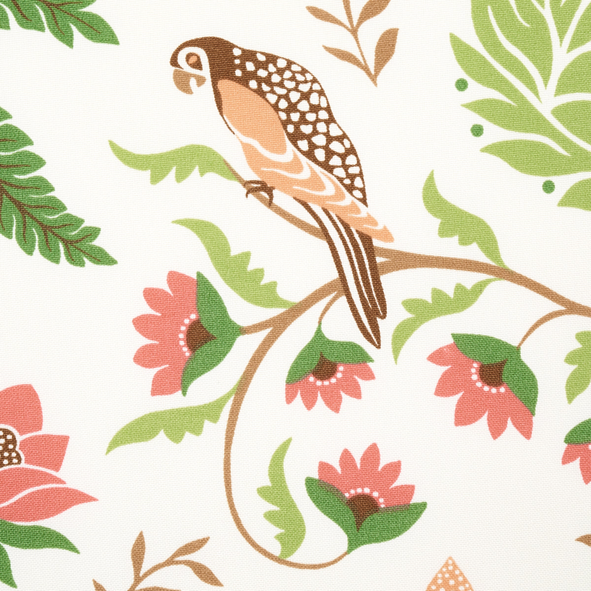ISLAND-PALM-INDOOR-OUTDOOR-CORAL-GREEN-SCHUMACHER-180981 - Schumacher Fabric