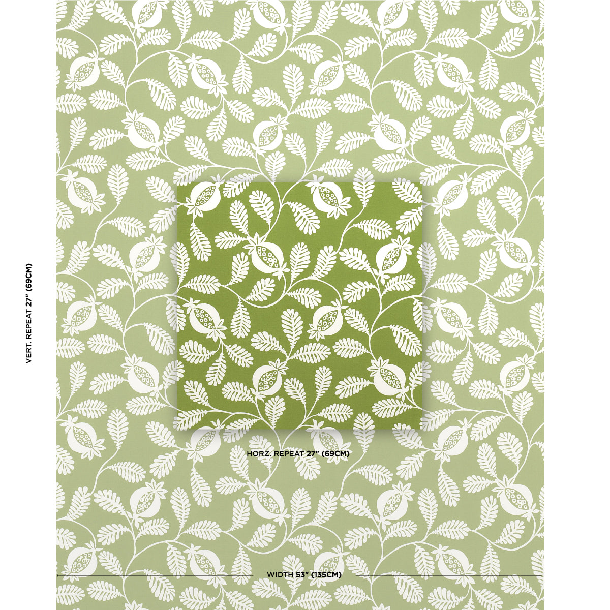 LANZADERA-VINE-INDOOR-OUTDOOR-HONEYDEW-SCHUMACHER-180991 - Schumacher Fabric