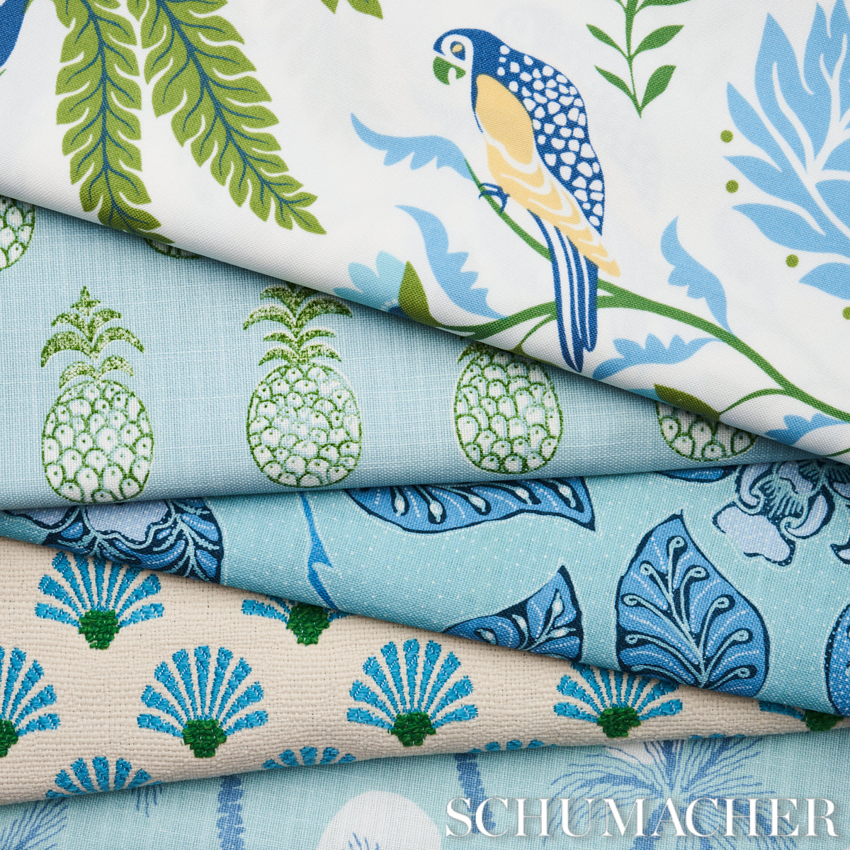 CLARABELLA-PALM-INDOOR-OUTDOOR-POOL-SCHUMACHER-181012 - Schumacher Fabric