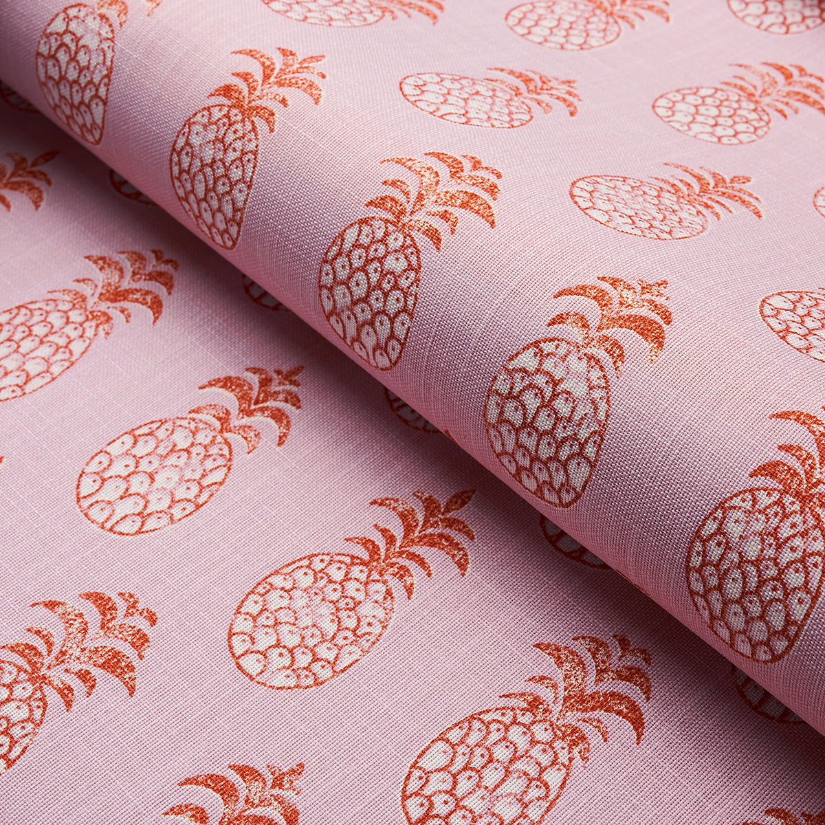 Piña Cove Indoor/Outdoor - Flamingo - Schumacher 181021 Fabric - Schumacher Fabric