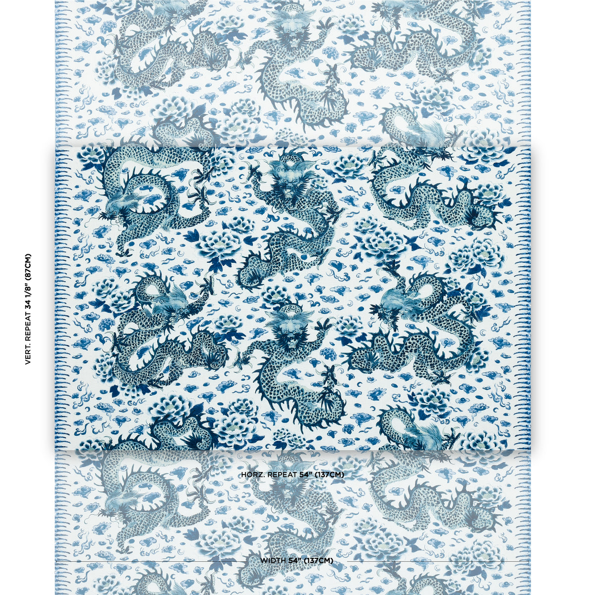 EMPRESS-DRAGON-DELFT-SCHUMACHER-181030 - Schumacher Fabric
