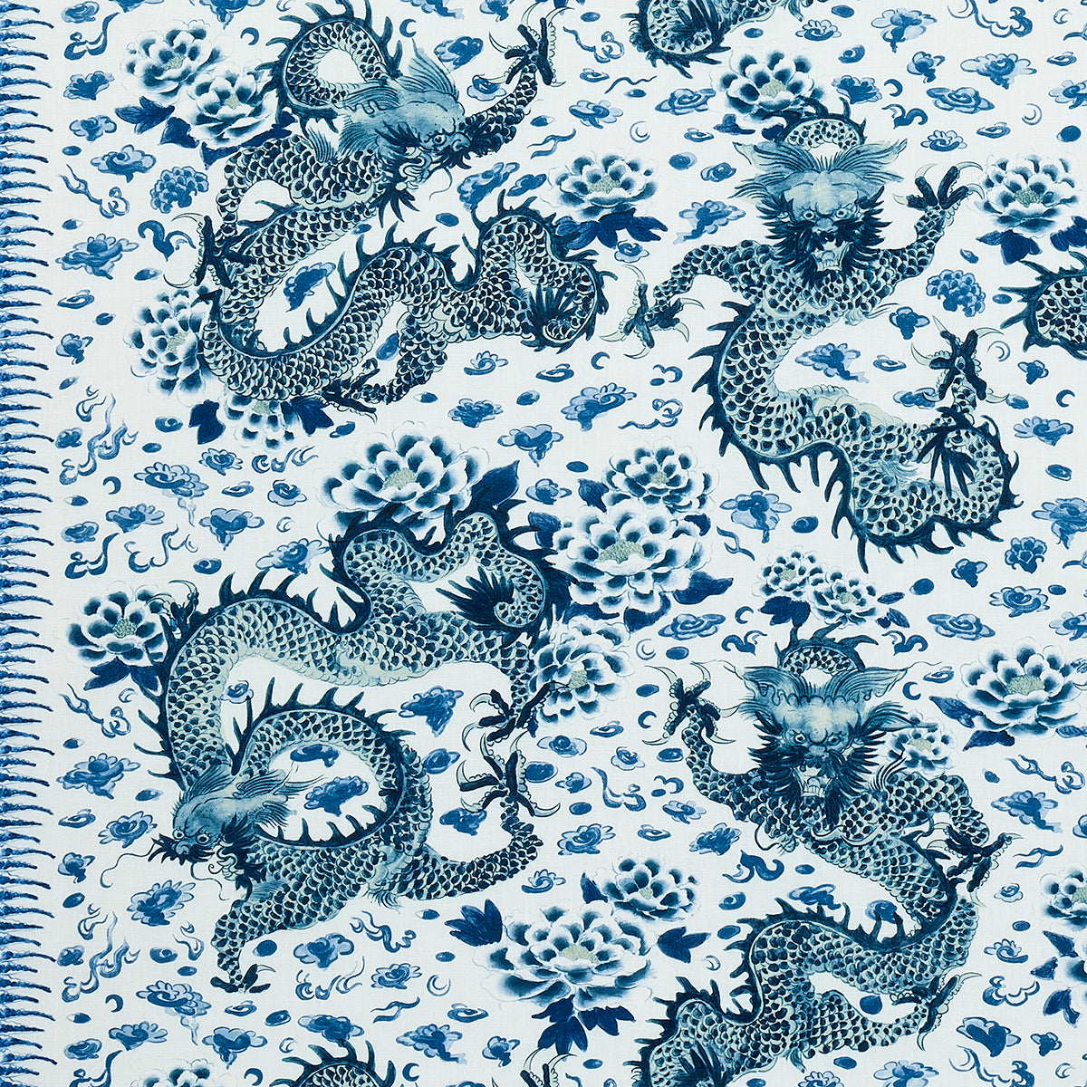 EMPRESS-DRAGON-DELFT-SCHUMACHER-181030 - Schumacher Fabric