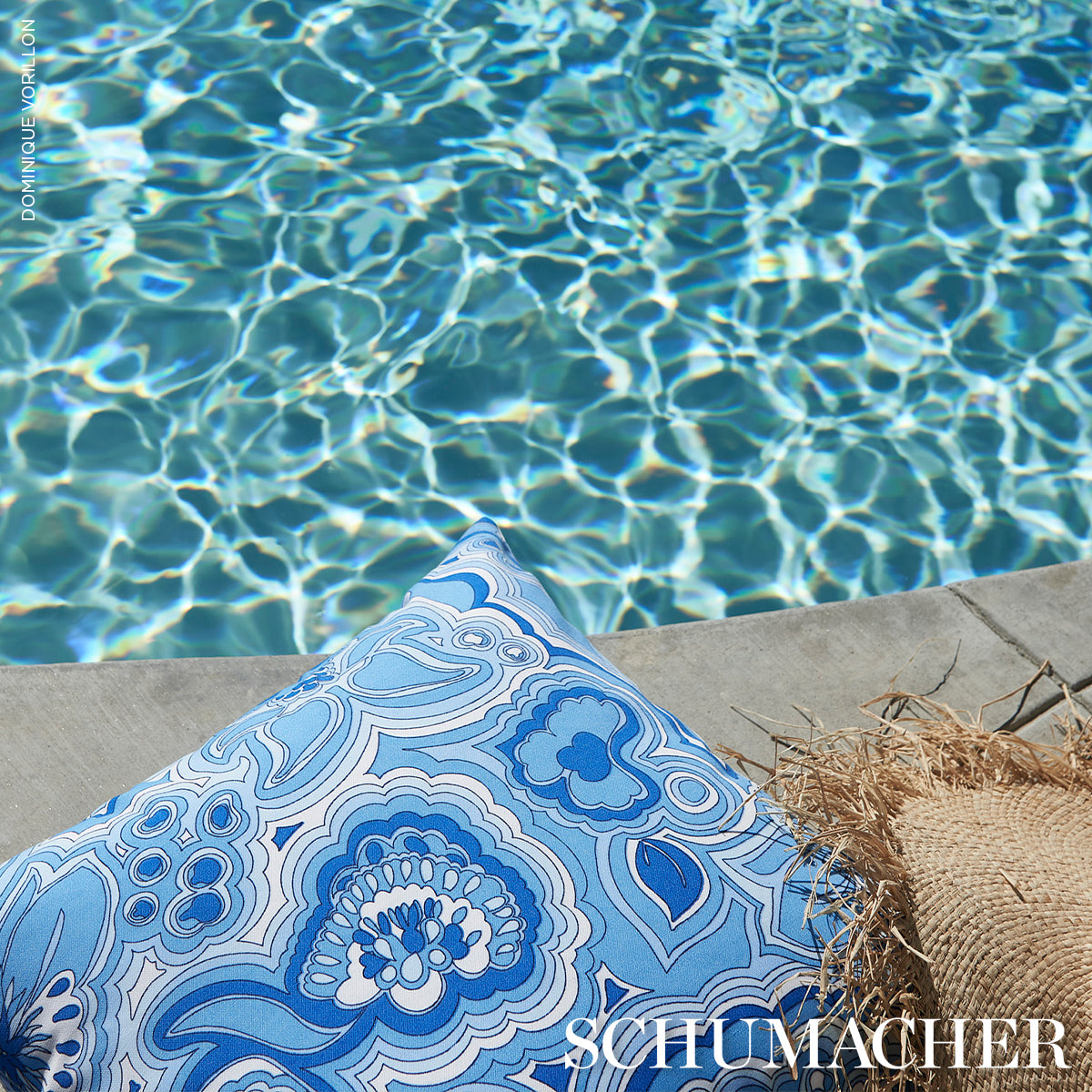 MORNING-SUNRISE-INDOOR-OUTDOOR-HORIZON-BLUE-SCHUMACHER-181060 - Schumacher Fabric