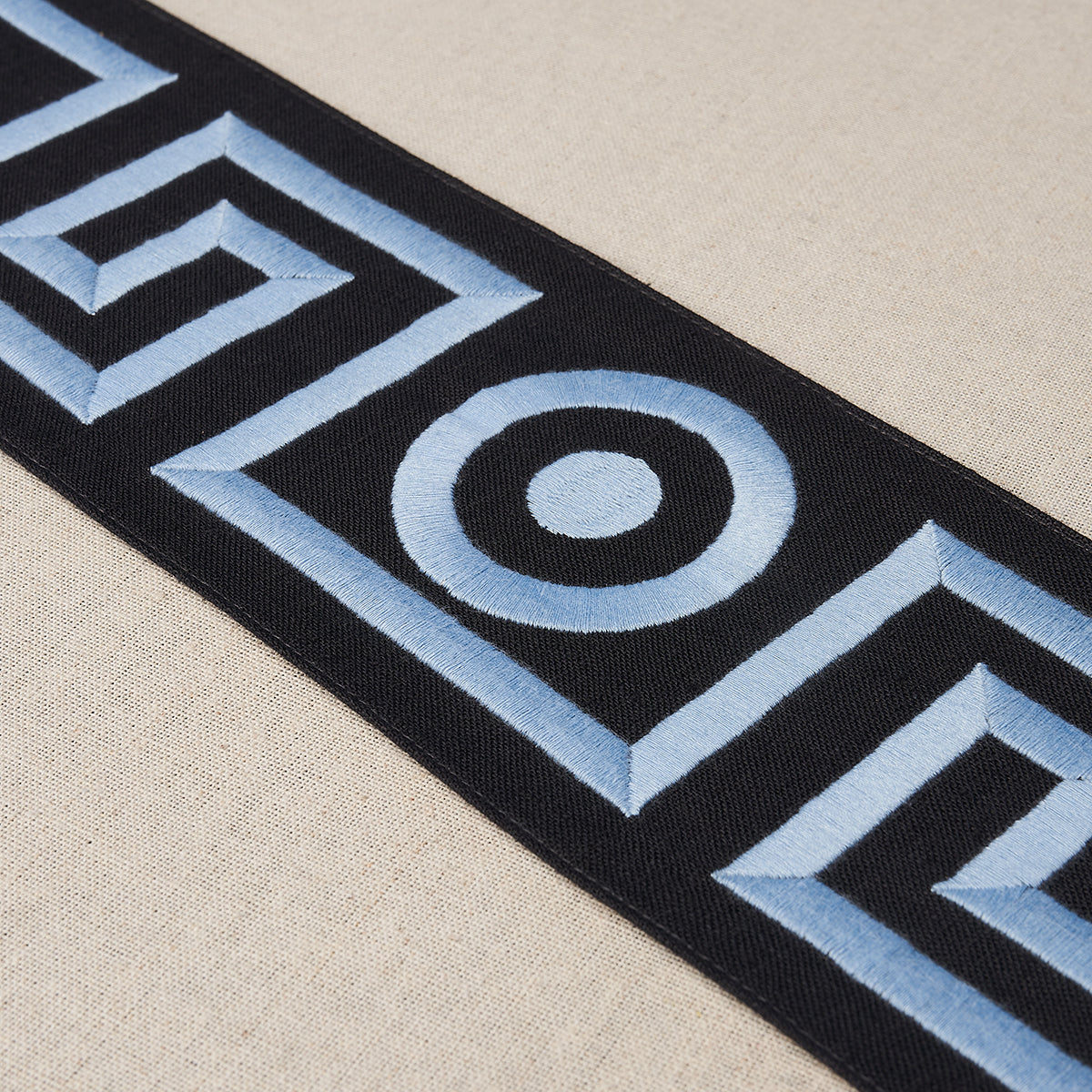 PLATO-TAPE-BLACK-AND-SKY-SCHUMACHER-181254 - Schumacher Trim