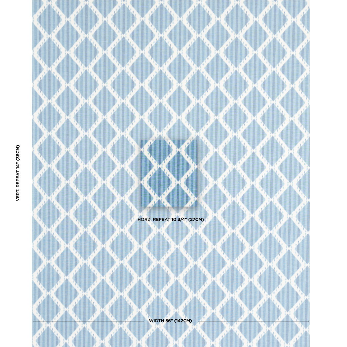 KAI-STRIPED-IKAT-BLUE-SCHUMACHER-181290 - Schumacher Tela