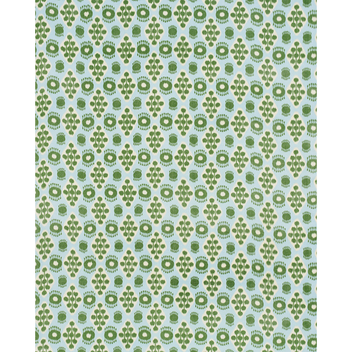 HAMILTON-IKAT-BLUE-AND-LEAF-SCHUMACHER-181300 - Schumacher Tela