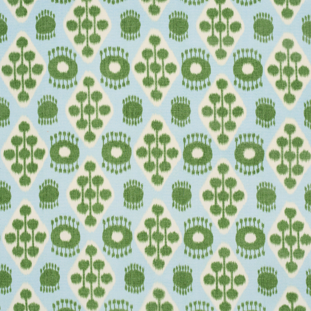 HAMILTON-IKAT-BLUE-AND-LEAF-SCHUMACHER-181300 - Schumacher Tela