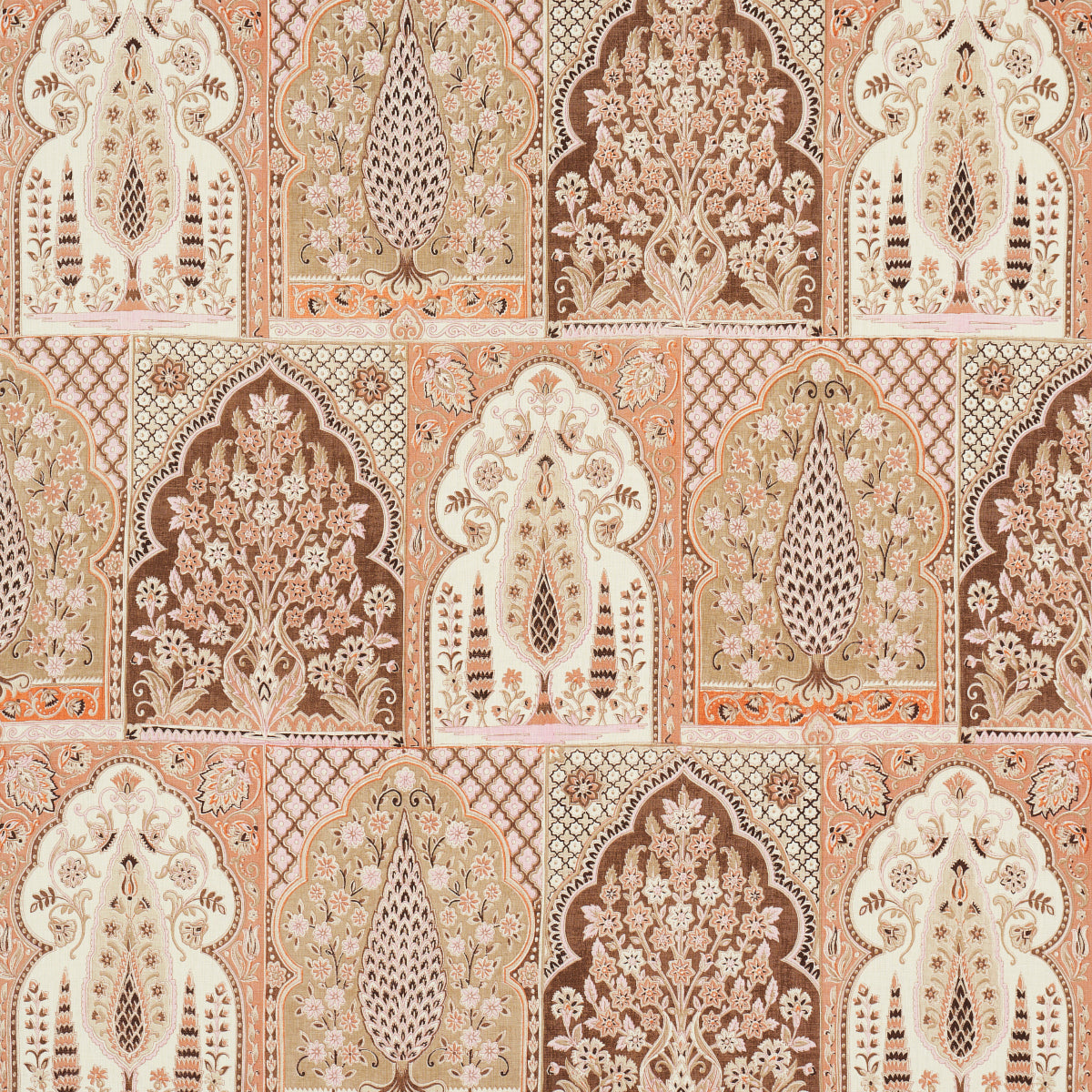 BARRA-PALACE-BROWN-SPICE-SCHUMACHER-181310 - Schumacher Tela