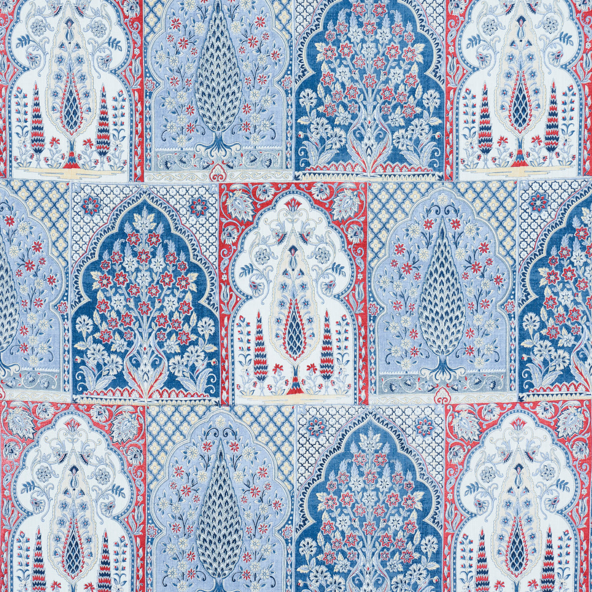 BARRA-PALACE-INDIGO-CRIMSON-SCHUMACHER-181311 - Schumacher Tela
