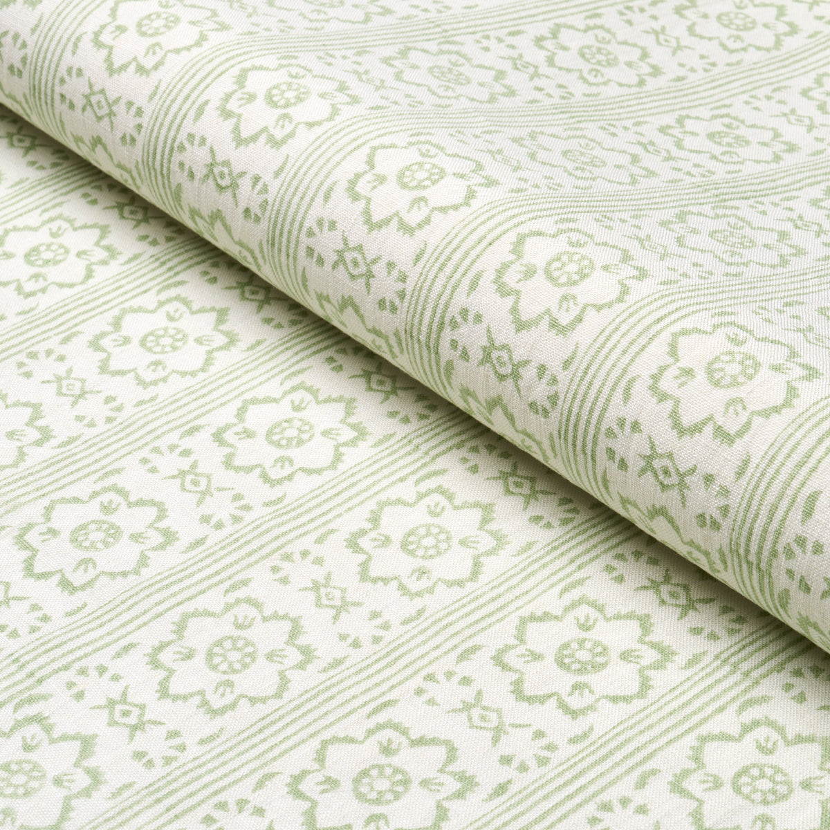SUNDA-HAND-BLOCKED-PRINT-SAGE-SCHUMACHER-181321 - Schumacher Tela