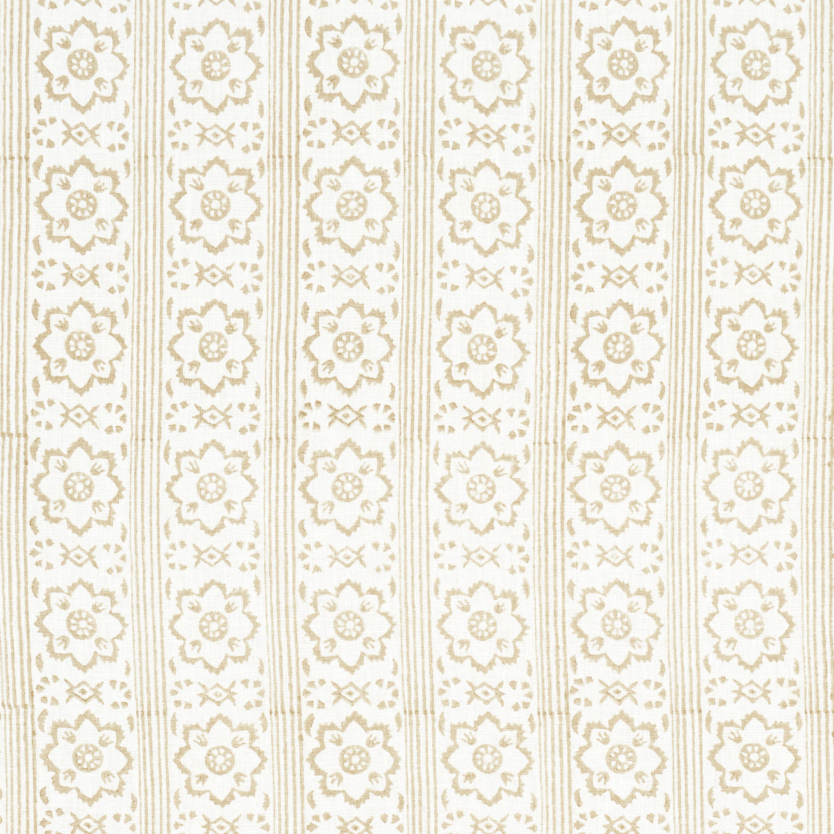 SUNDA-HAND-BLOCKED-PRINT-NEUTRAL-SCHUMACHER-181322 - Schumacher Tela