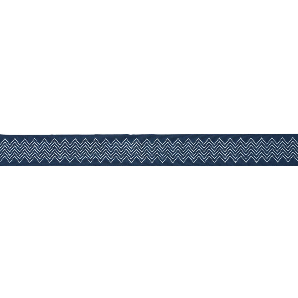 LEORA-HAND-BLOCKED-TAPE-NARROW-INDIGO-SCHUMACHER-181382 - Schumacher Trim