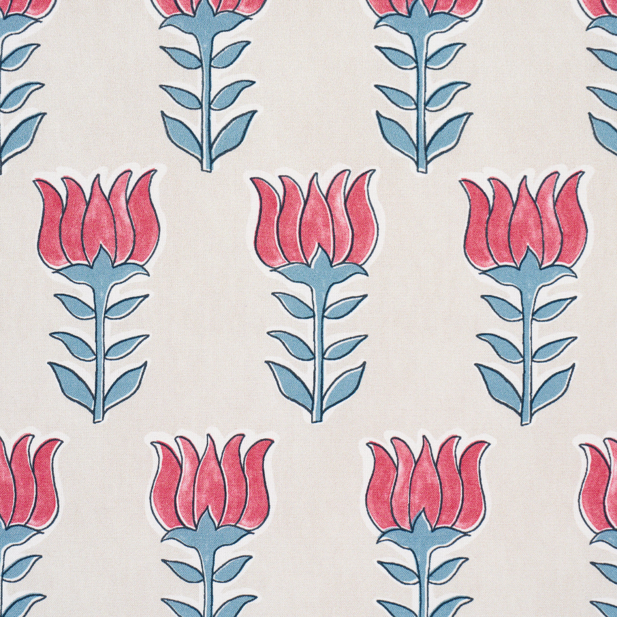 MIA-TULIP-DELFT-CRIMSON-SCHUMACHER-181392 - Schumacher Fabric