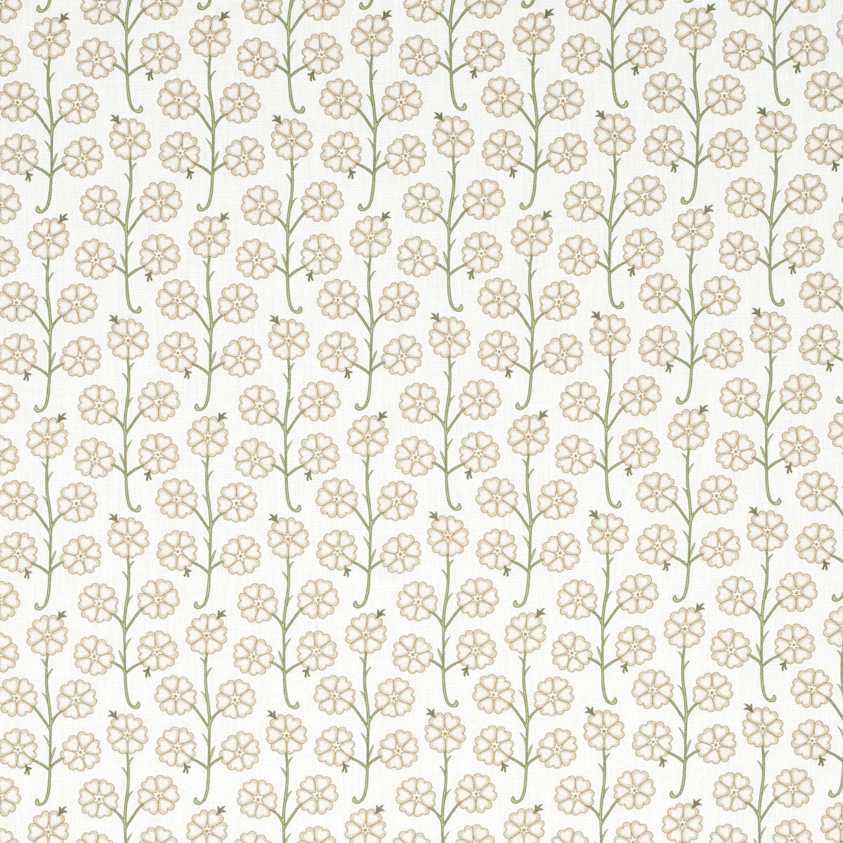 Gardenia - Flax - Schumacher 181402 Fabric - Schumacher Fabric