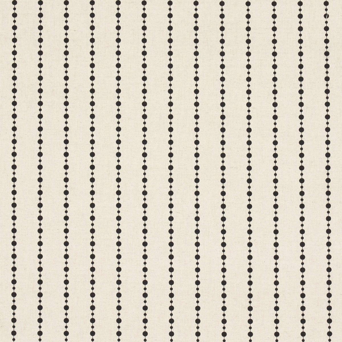 BEADED-STRIPE-BLACK-AND-CREAM-SCHUMACHER-181430 - Schumacher Fabric