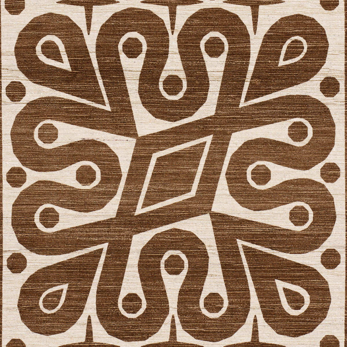 BORNEO-SILK-BROWN-SCHUMACHER-181470 - Schumacher Fabric