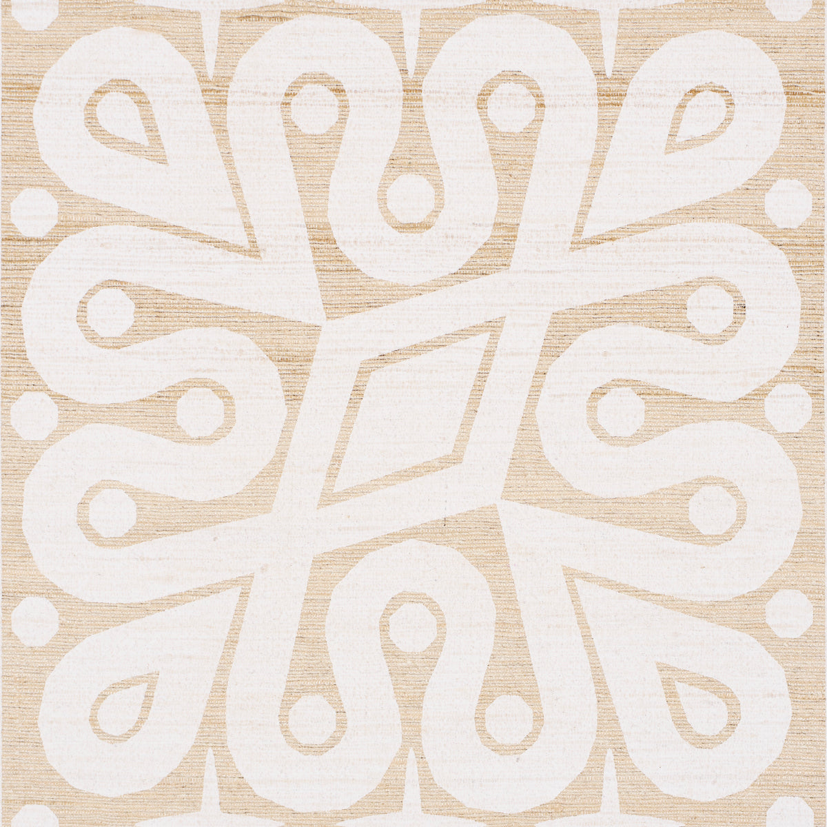 BORNEO-SILK-WHITE-SCHUMACHER-181471 - Schumacher Fabric
