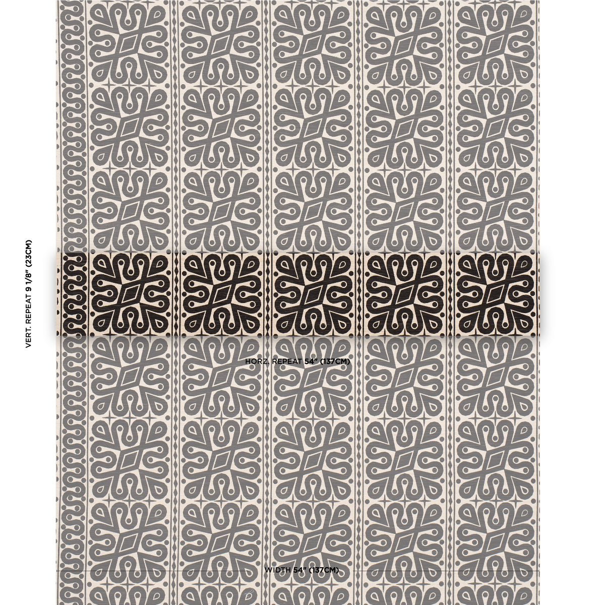 BORNEO-SILK-BLACK-SCHUMACHER-181472 - Schumacher Fabric