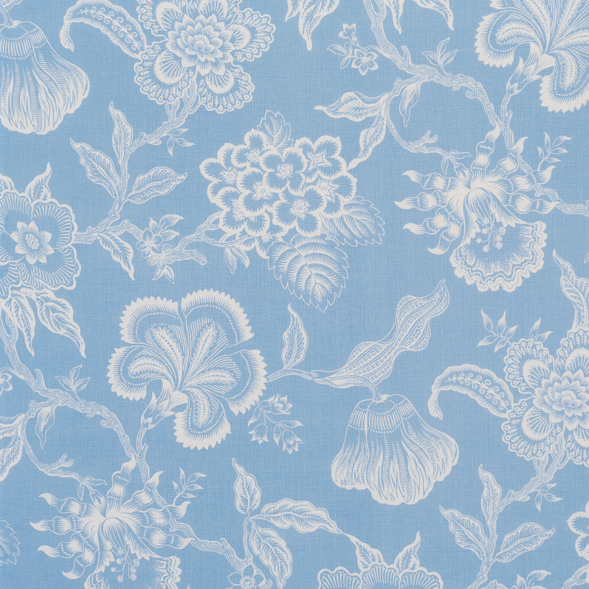 HOTHOUSE-FLOWERS-SILHOUETTE-BLISS-BLUE-SCHUMACHER-181481 - Schumacher Fabric
