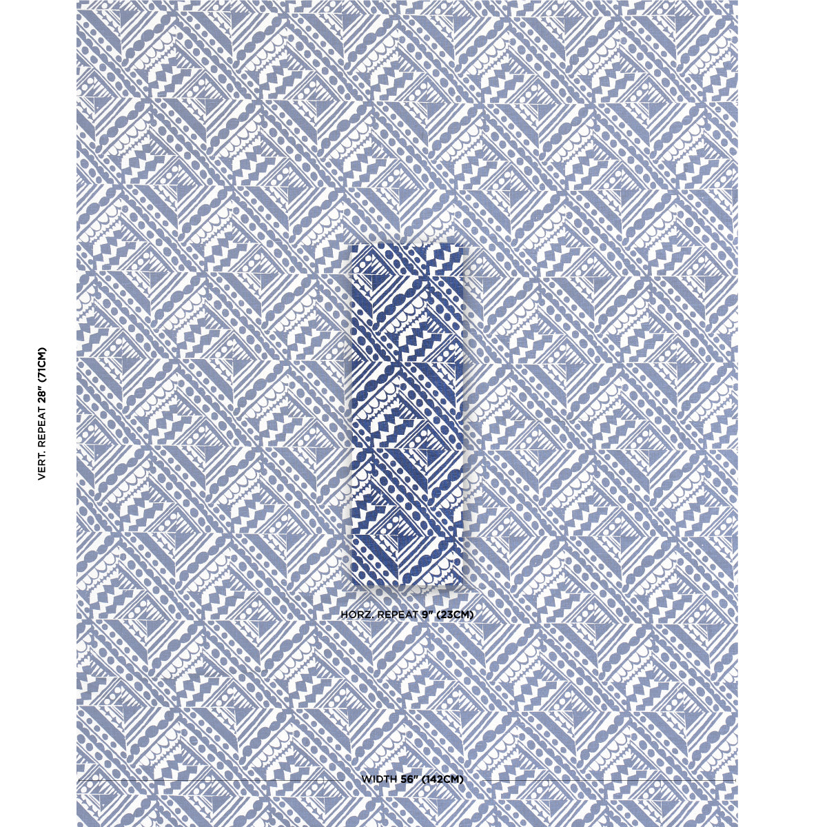 TOPSY-TURVY-NAVY-SCHUMACHER-181492 - Schumacher Fabric