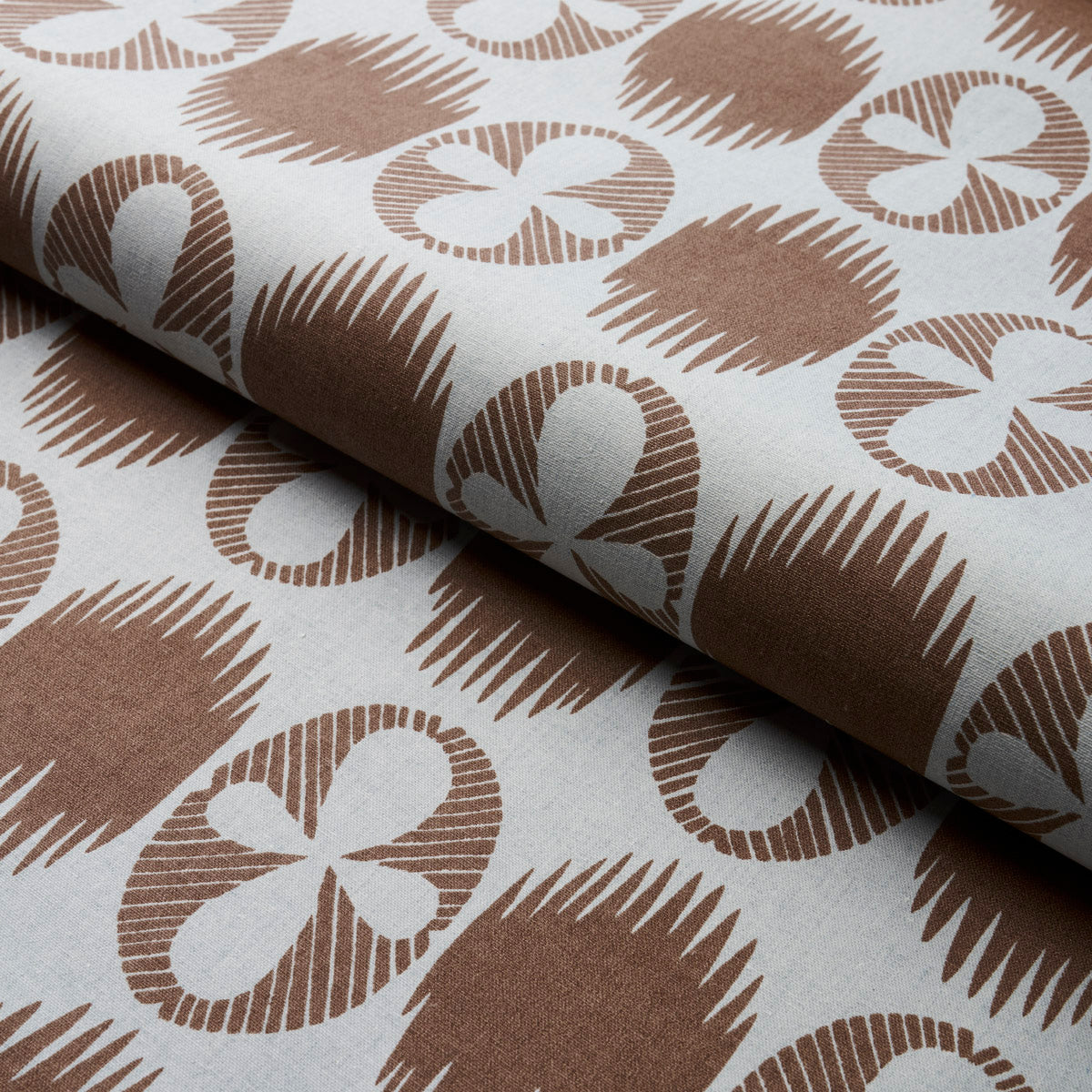Lunaria - Brown On Sky - Schumacher 181510 Fabric - Schumacher Fabric