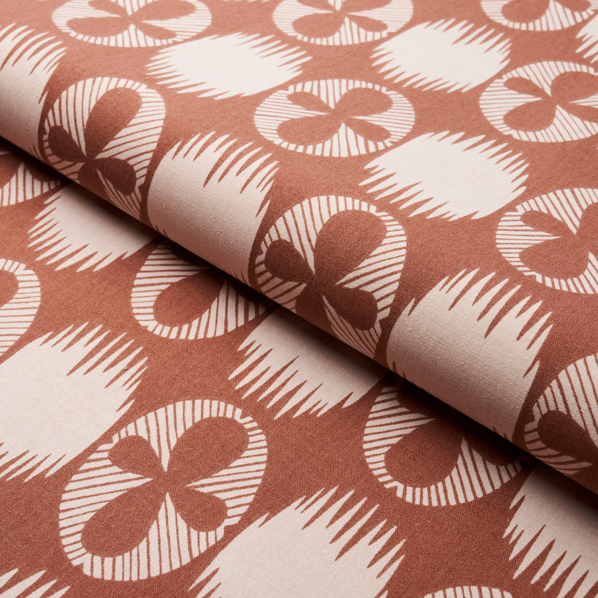 LUNARIA-BLUSH-ON-TERRACOTTA-SCHUMACHER-181511 - Schumacher Fabric