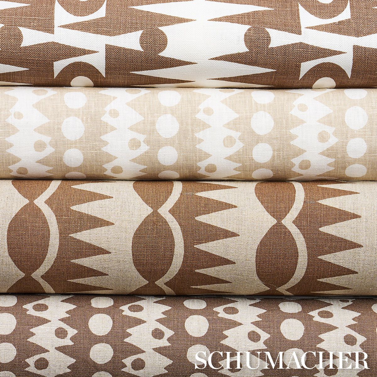 TRICKLEDOWN-NATURAL-SCHUMACHER-181552 - Schumacher Fabric