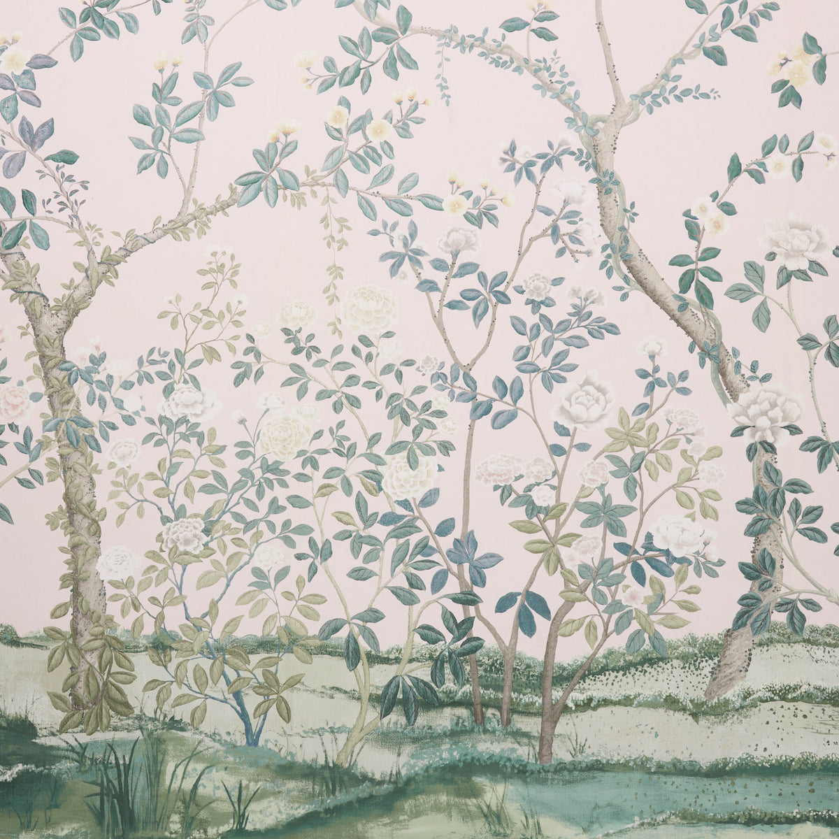 MADAME-DE-POMPADOUR-PANEL-BLUSH-SCHUMACHER-181571 - Schumacher Fabric