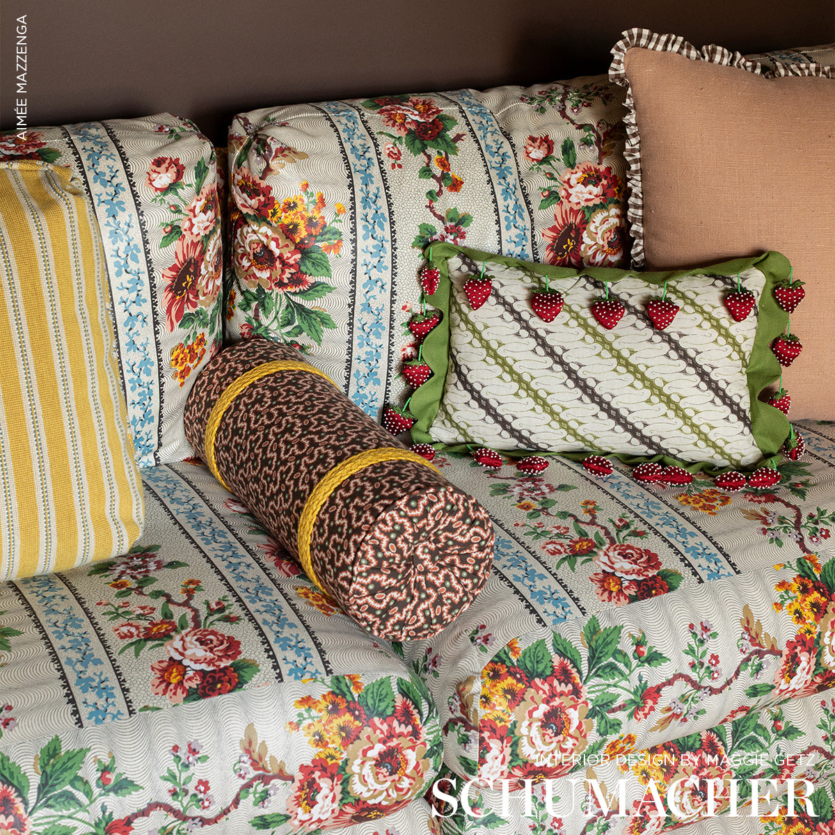 LEONIE-VERMICELLI-SEPIA-SCHUMACHER-181722 - Schumacher Fabric