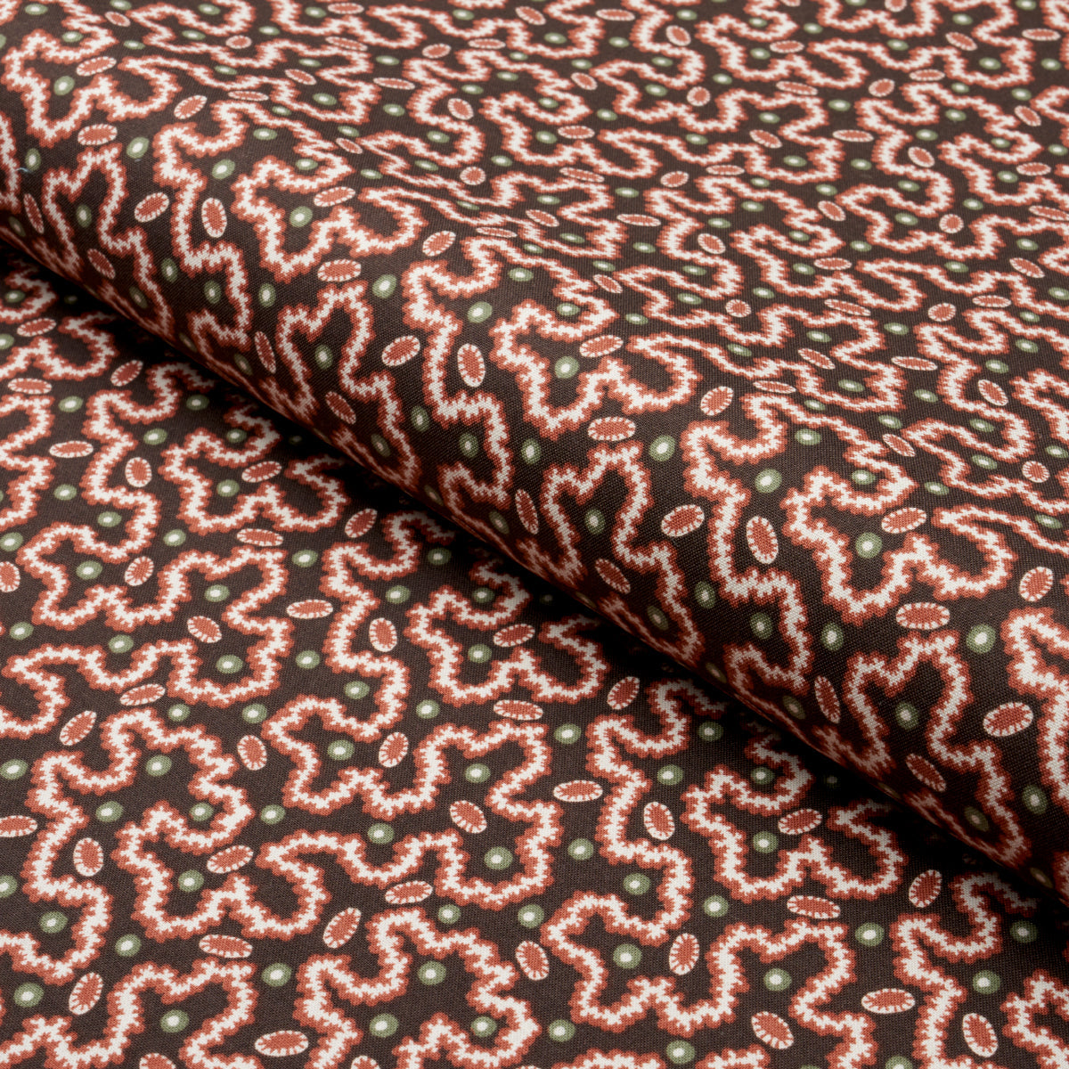 Leonie Vermicelli - Sepia - Schumacher 181722 Fabric - Schumacher Fabric