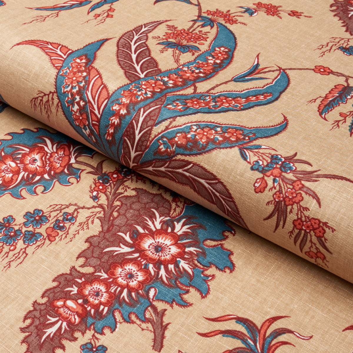 APOLLINE-BOTANICAL-ROUGE-BLEU-SCHUMACHER-181730 - Schumacher Tela
