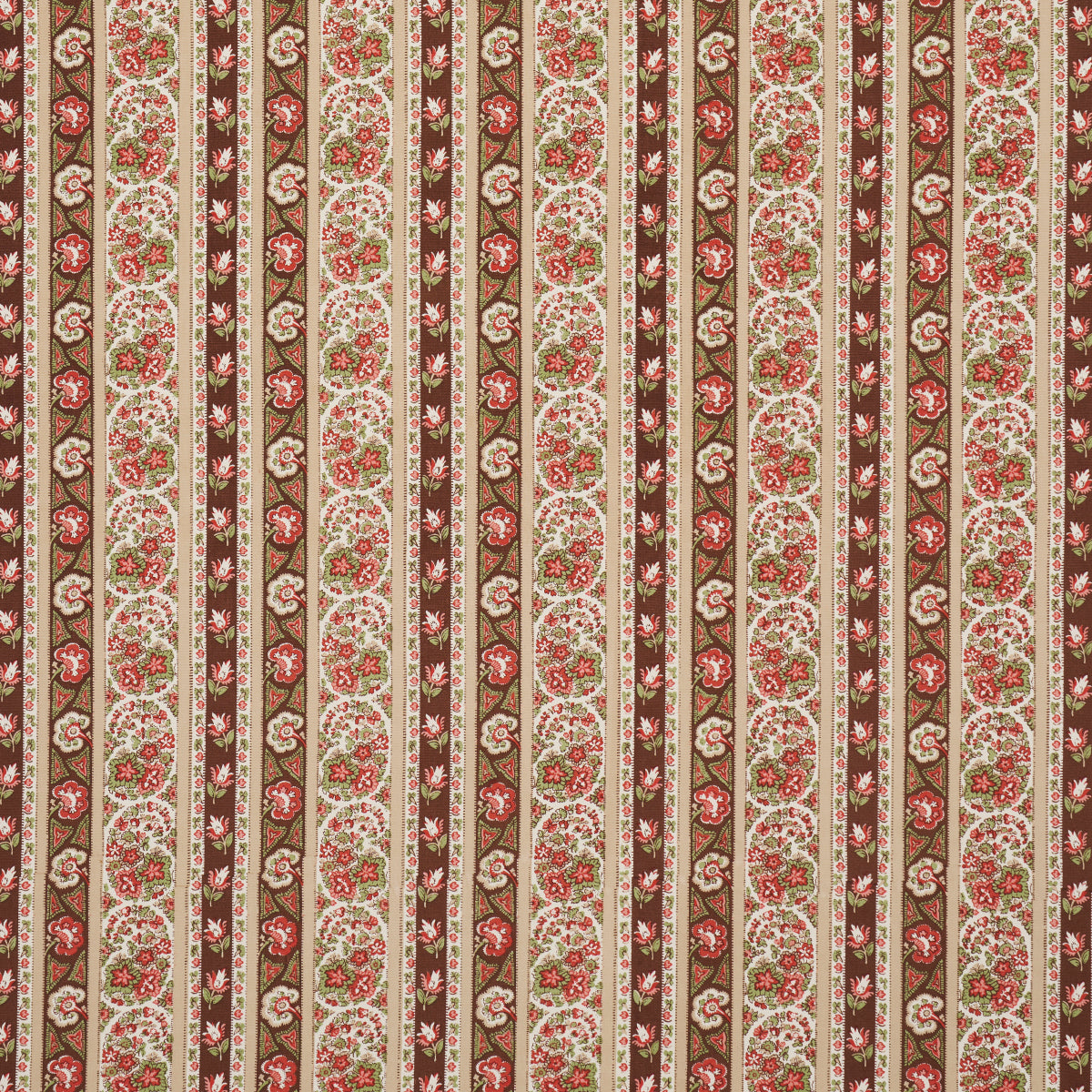 INES-PAISLEY-ROSE-COGNAC-SCHUMACHER-181752 - Schumacher Fabric