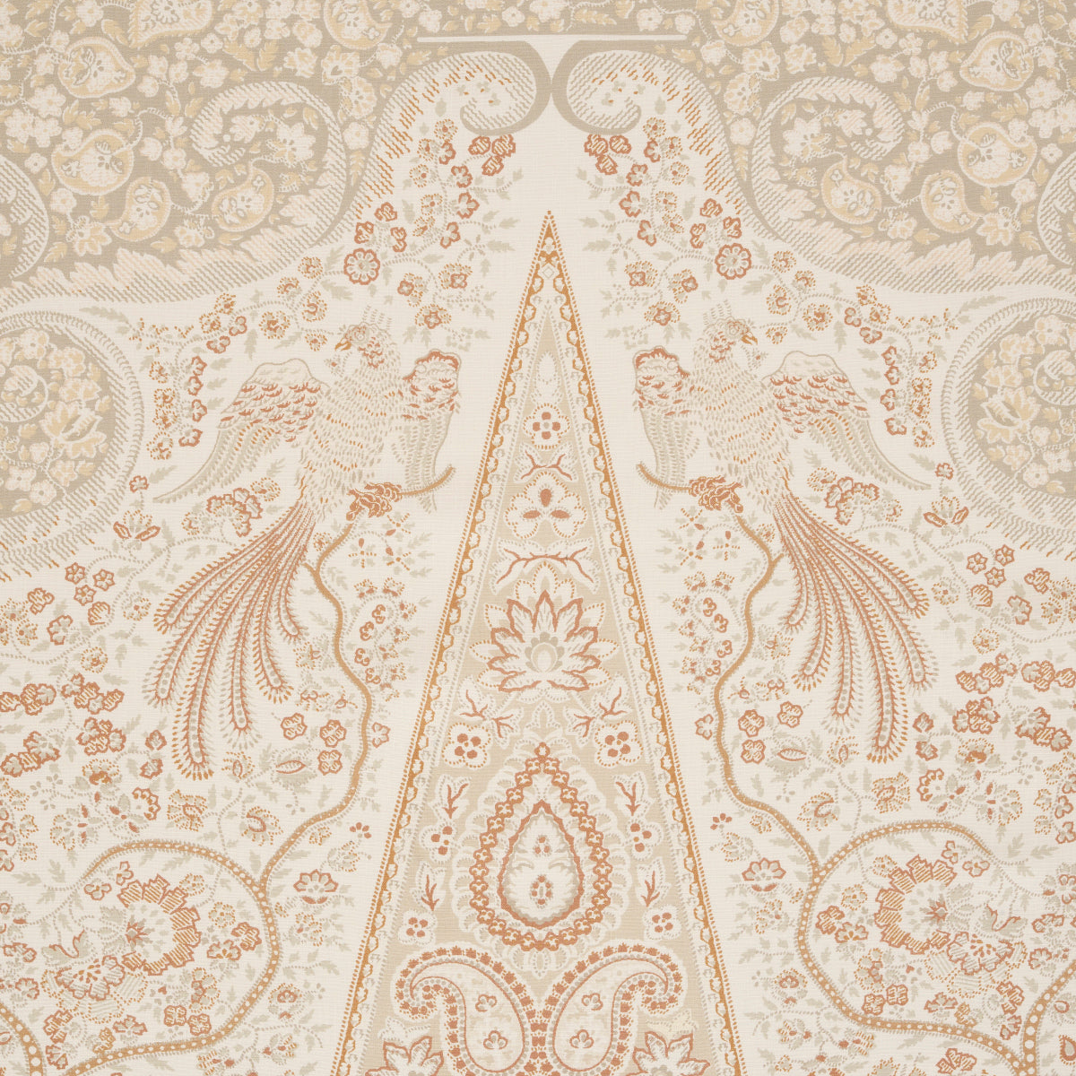 COLMERY-PAISLEY-PANEL-PARCHMENT-SCHUMACHER-181820 - Schumacher Tela