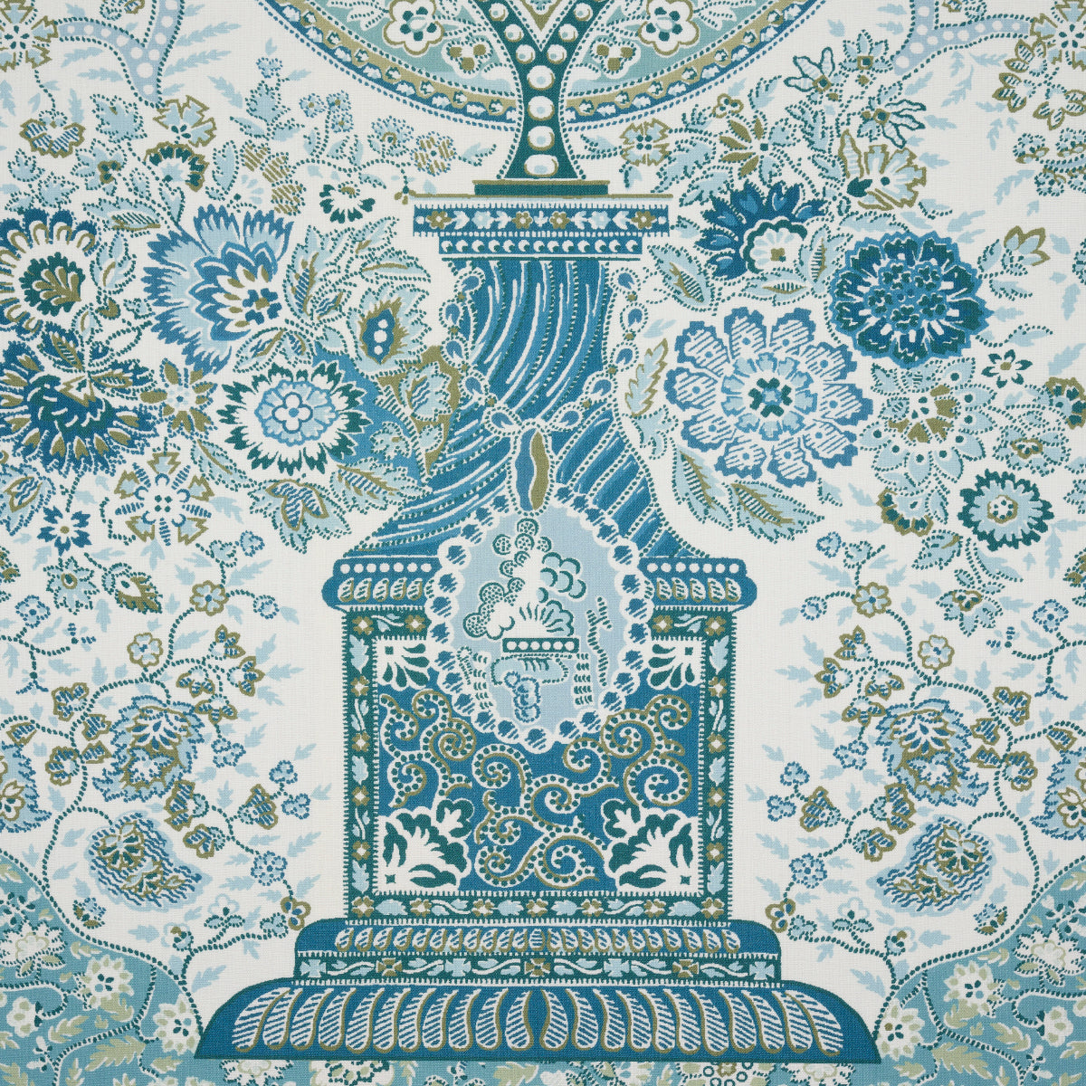 COLMERY-PAISLEY-PANEL-PEACOCK-SCHUMACHER-181821 - Schumacher Tela