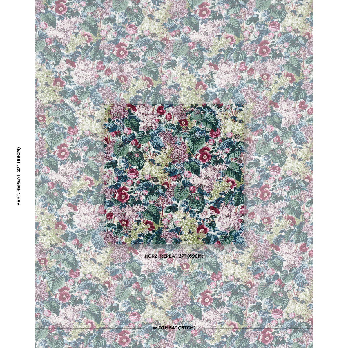FLORAS-FLEURS-PLUM-SCHUMACHER-181870 - Schumacher Tela
