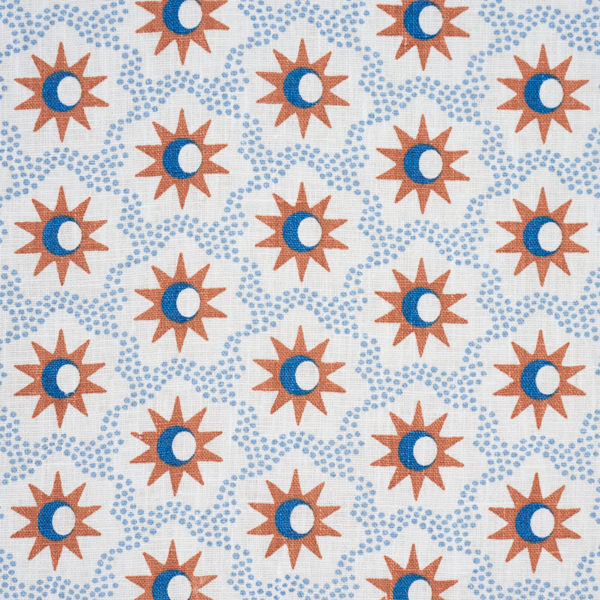 Lucie - Clay & Blue - Schumacher 181942 Fabric - Schumacher Fabric