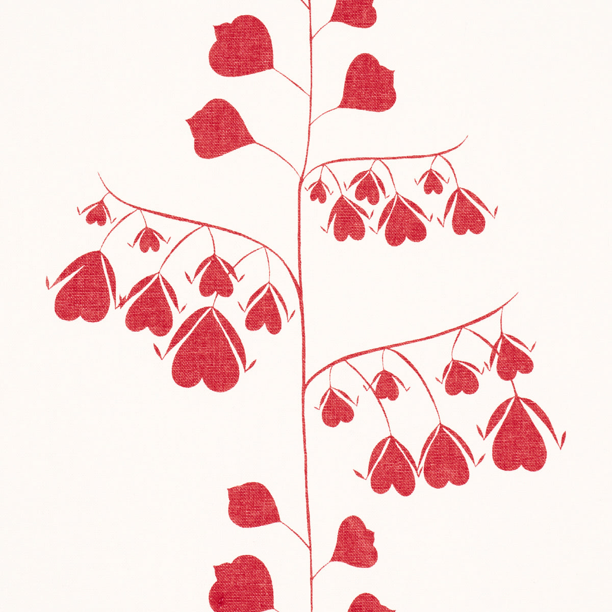 Bleeding Hearts - Red - Schumacher 181960 Fabric - Schumacher Fabric