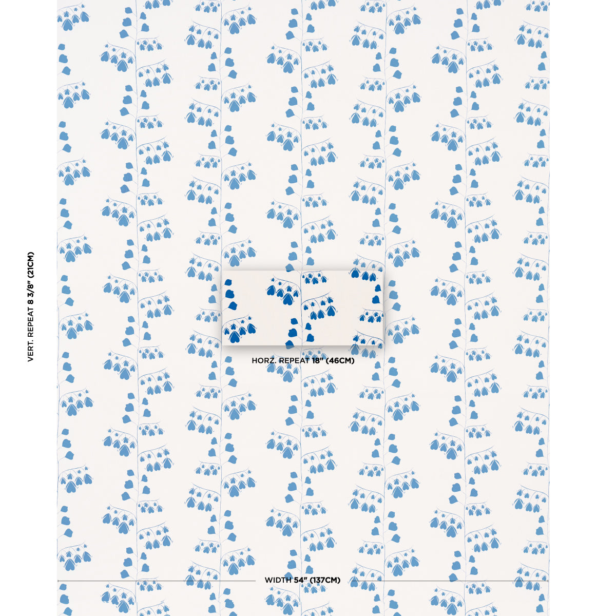 BLEEDING-HEARTS-BLUE-SCHUMACHER-181961 - Schumacher Fabric