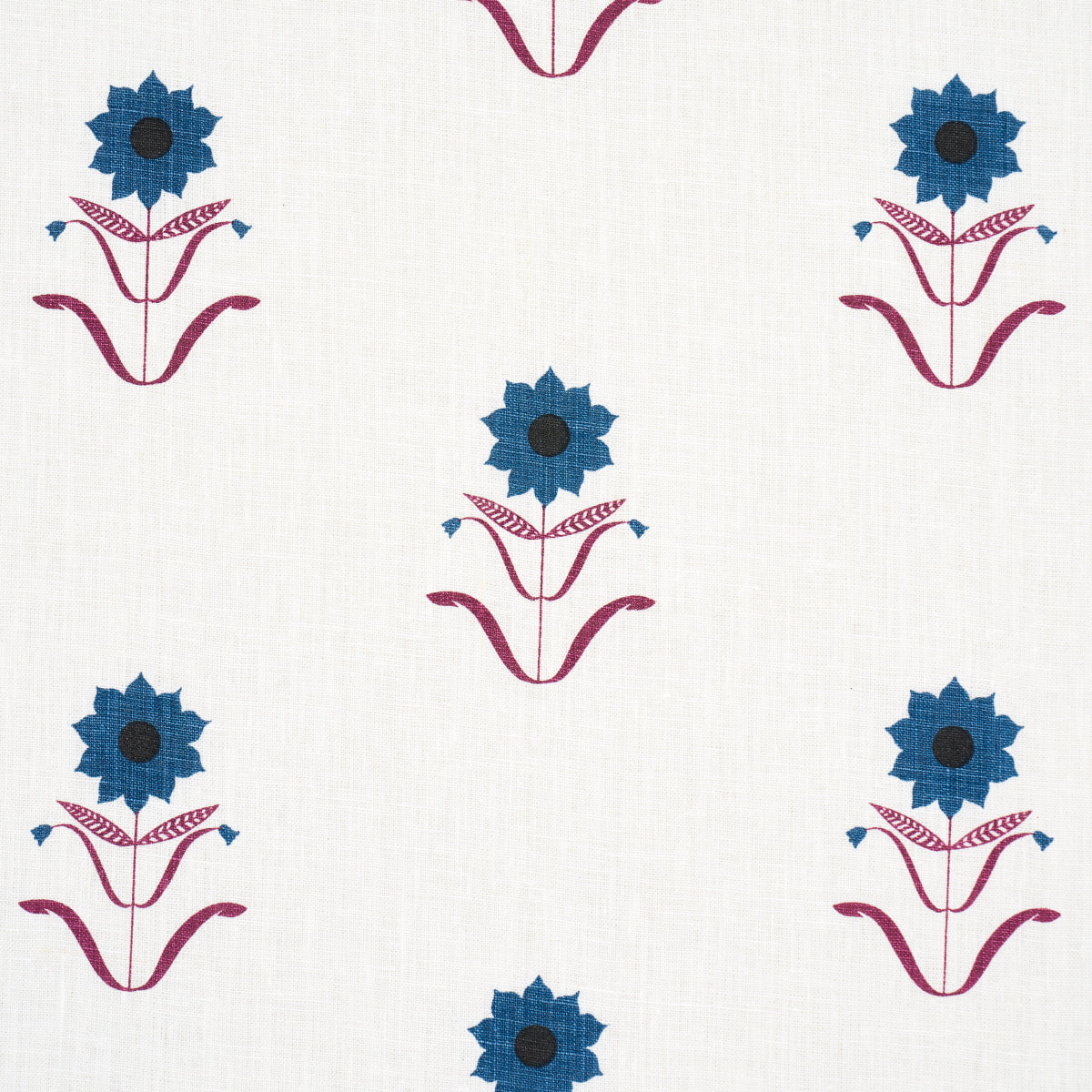 FORGET-ME-NOTS-BLUE-PLUM-SCHUMACHER-181982 - Schumacher Tela