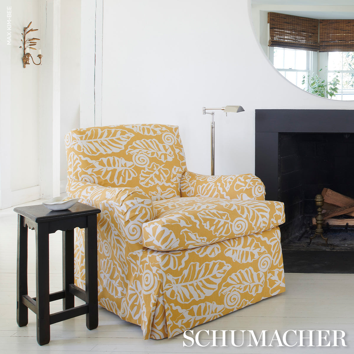 Del Mar Indoor/Outdoor - Marigold - Schumacher 181991 Fabric - Schumacher Fabric