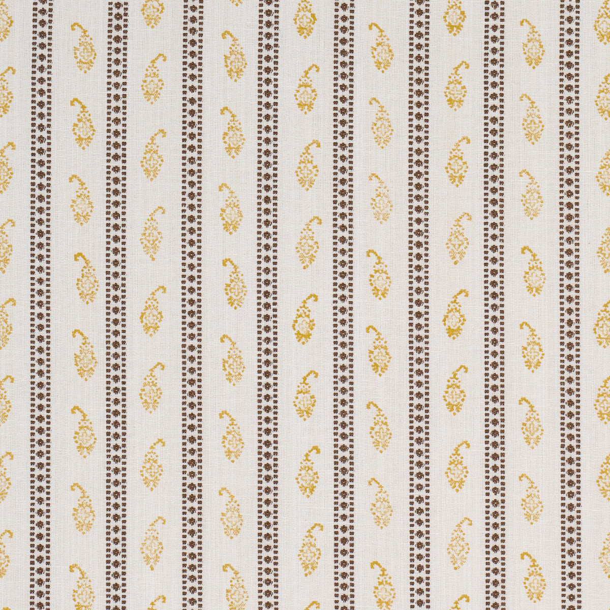 EDDIE-WOVEN-HAND-BLOCK-PRINT-YELLOW-SCHUMACHER-182022 - Schumacher Tela