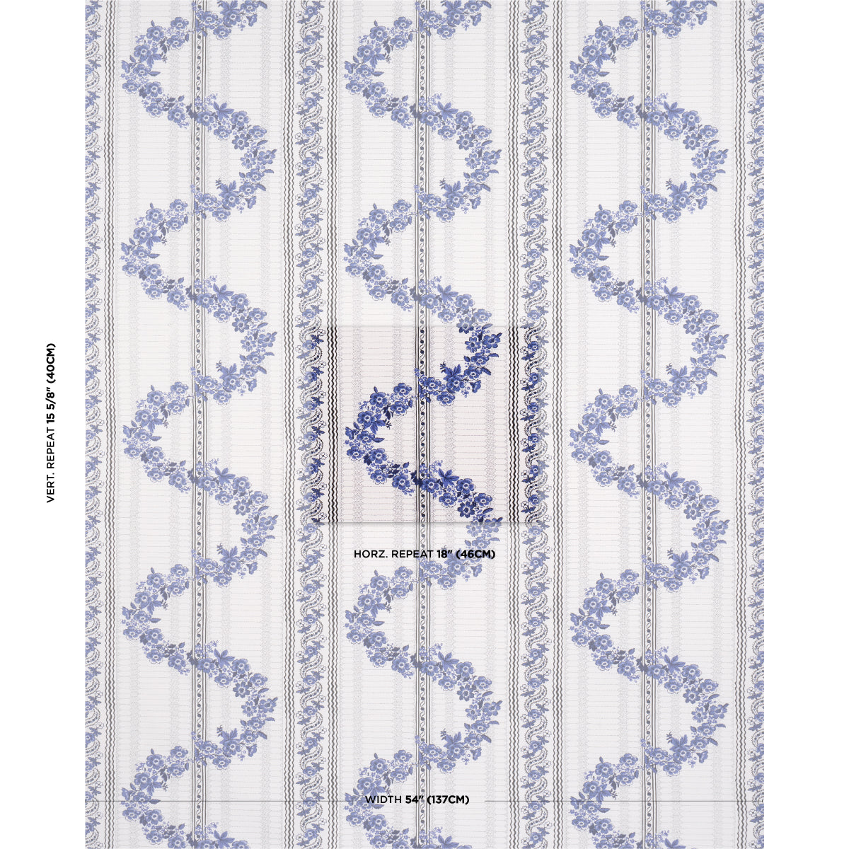 SERENA-GARLAND-BLUE-SCHUMACHER-182070 - Schumacher Tela