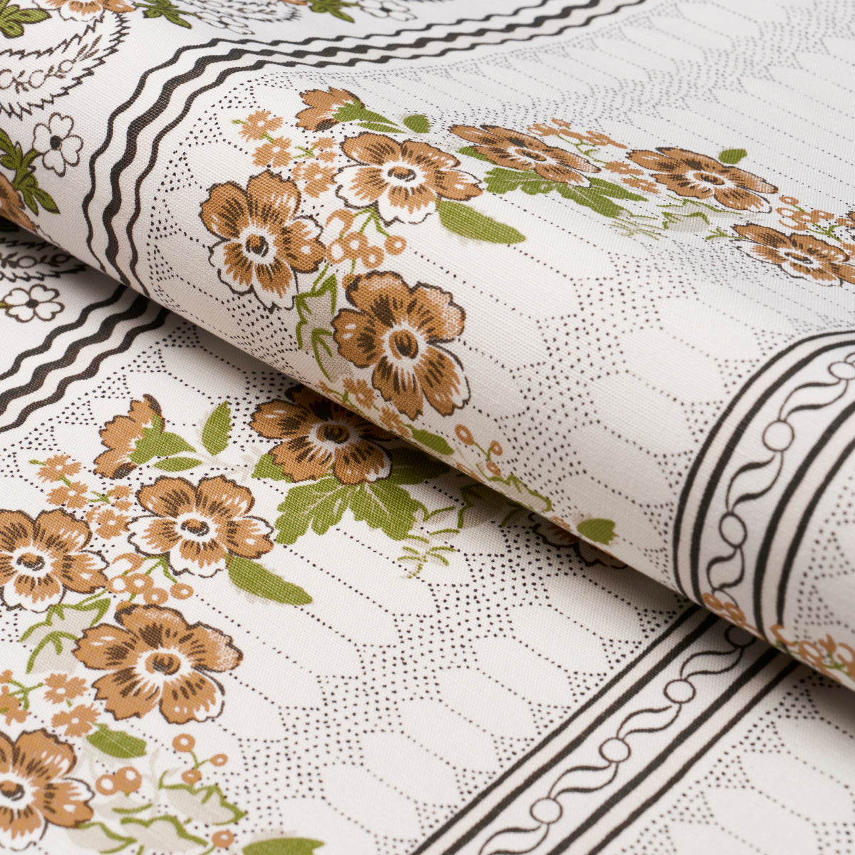 Serena Garland - Ochre - Schumacher 182071 Fabric - Schumacher Fabric