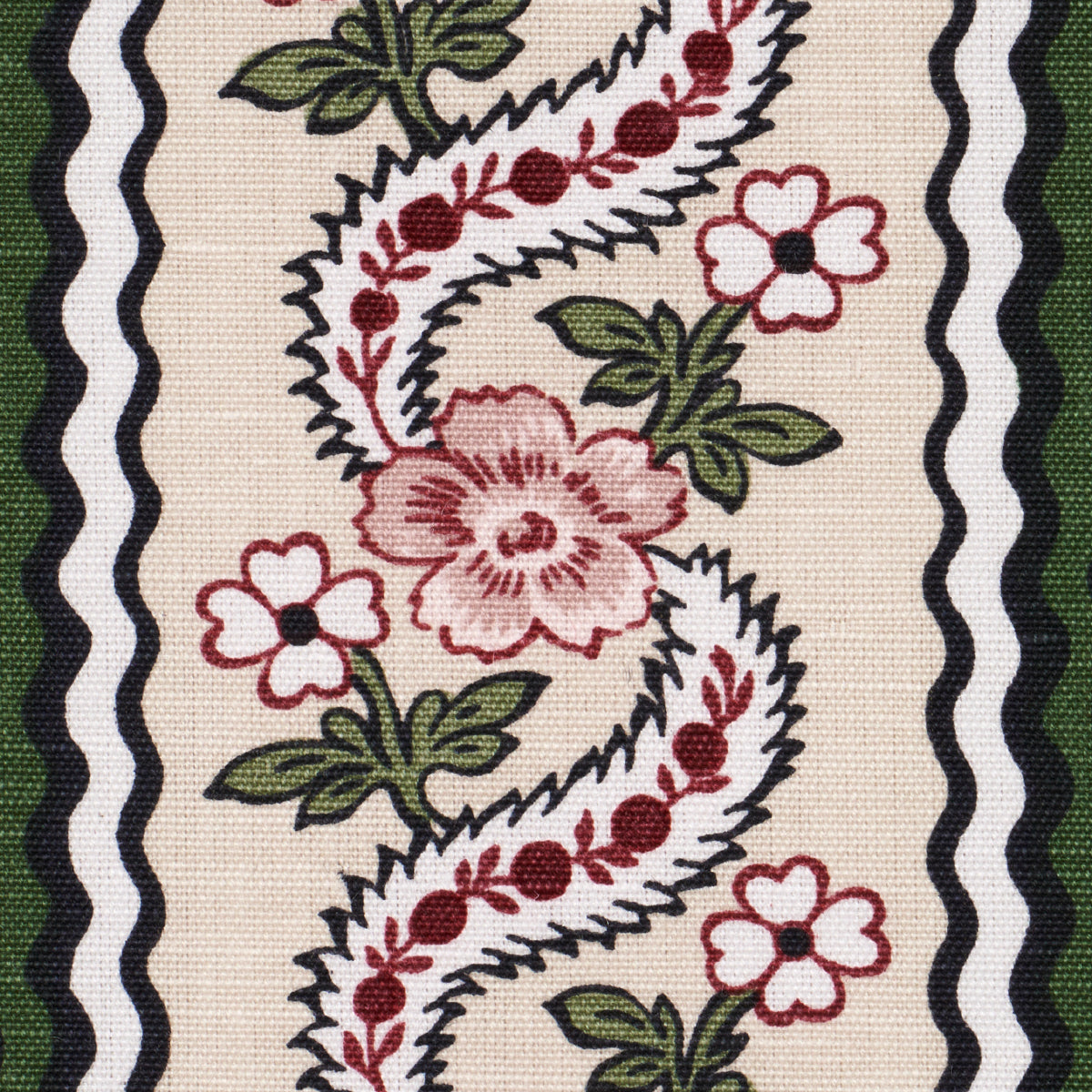 Serena Garland - Rose - Schumacher 182072 Fabric - Schumacher Fabric