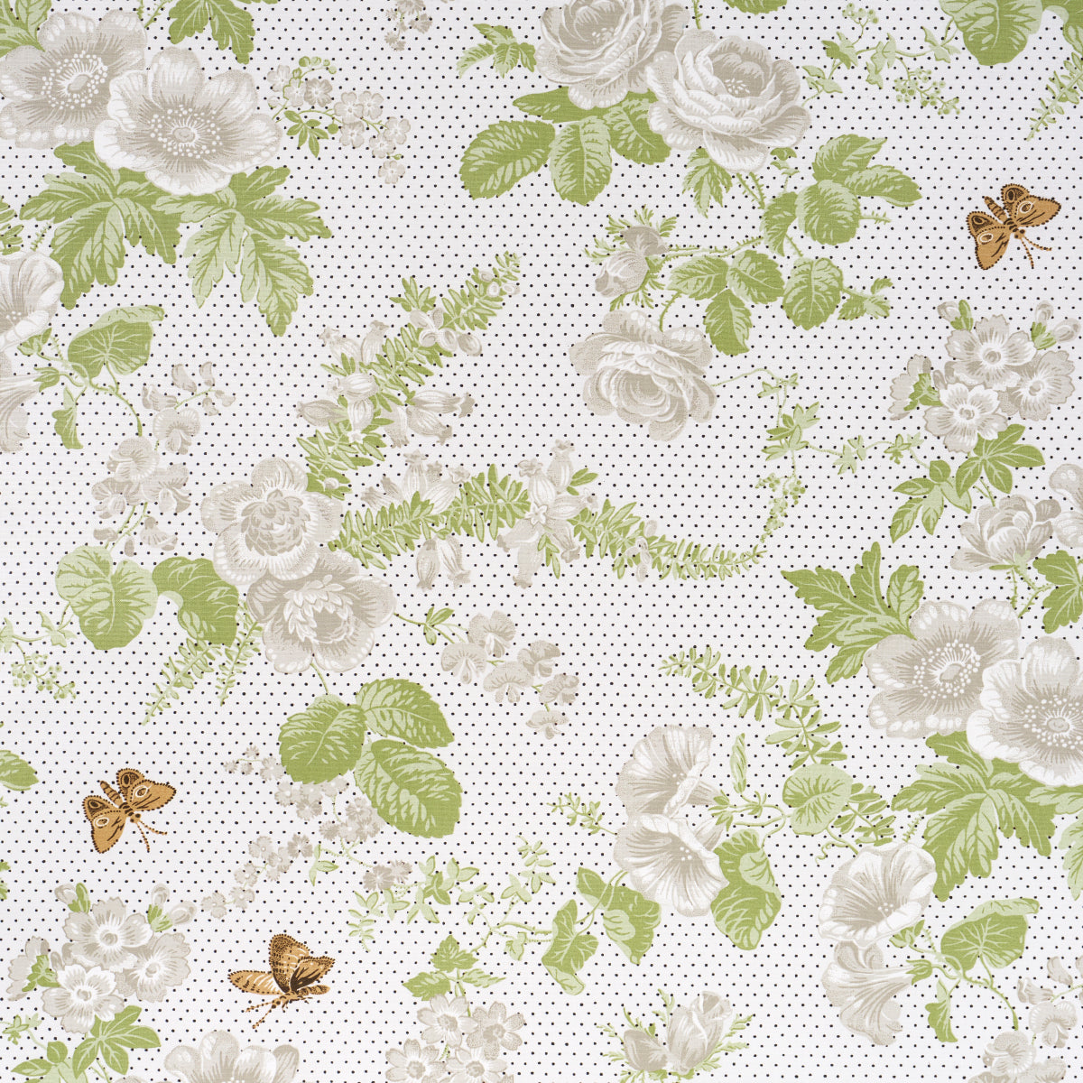 Sibyl Chintz - Neutral - Schumacher 182081 Fabric - Schumacher Fabric