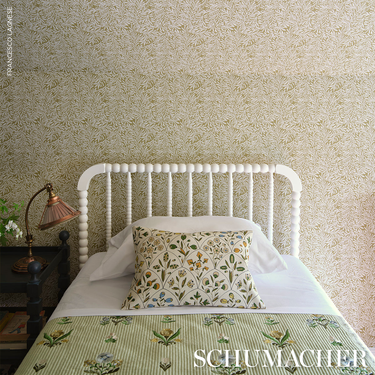 FRANCES-FLORAL-INDOOR-OUTDOOR-DOCUMENT-SCHUMACHER-182161 - Schumacher Tela