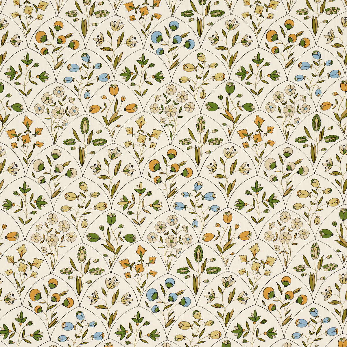 FRANCES-FLORAL-INDOOR-OUTDOOR-DOCUMENT-SCHUMACHER-182161 - Schumacher Tela