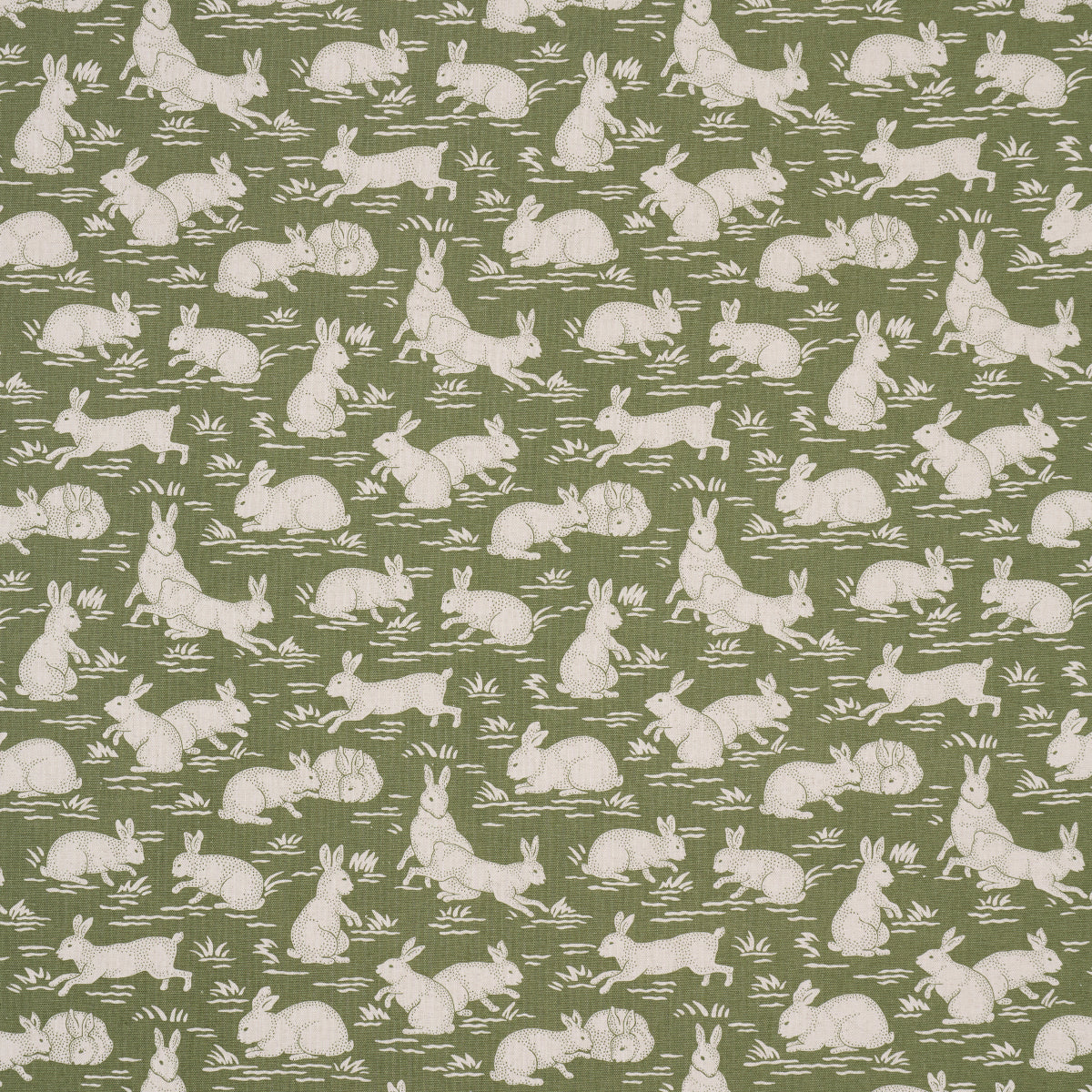 Cottontails - Moss - Schumacher 182240 Fabric - Schumacher Fabric
